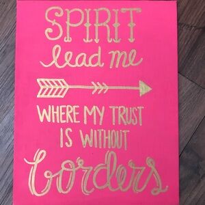 Flat canvas. Hand painted.